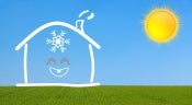 staying cool without mobile home ac units graphic of smiling house with snowflake inside and the sun outside star mobile home supply mobile home parts